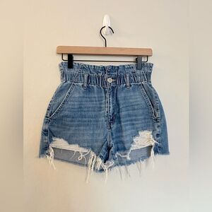 American Eagle Denim Distressed Mom Shorts - Size 2